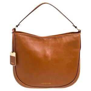 Lauren Ralph Lauren Tan Leather Hobo Purse
